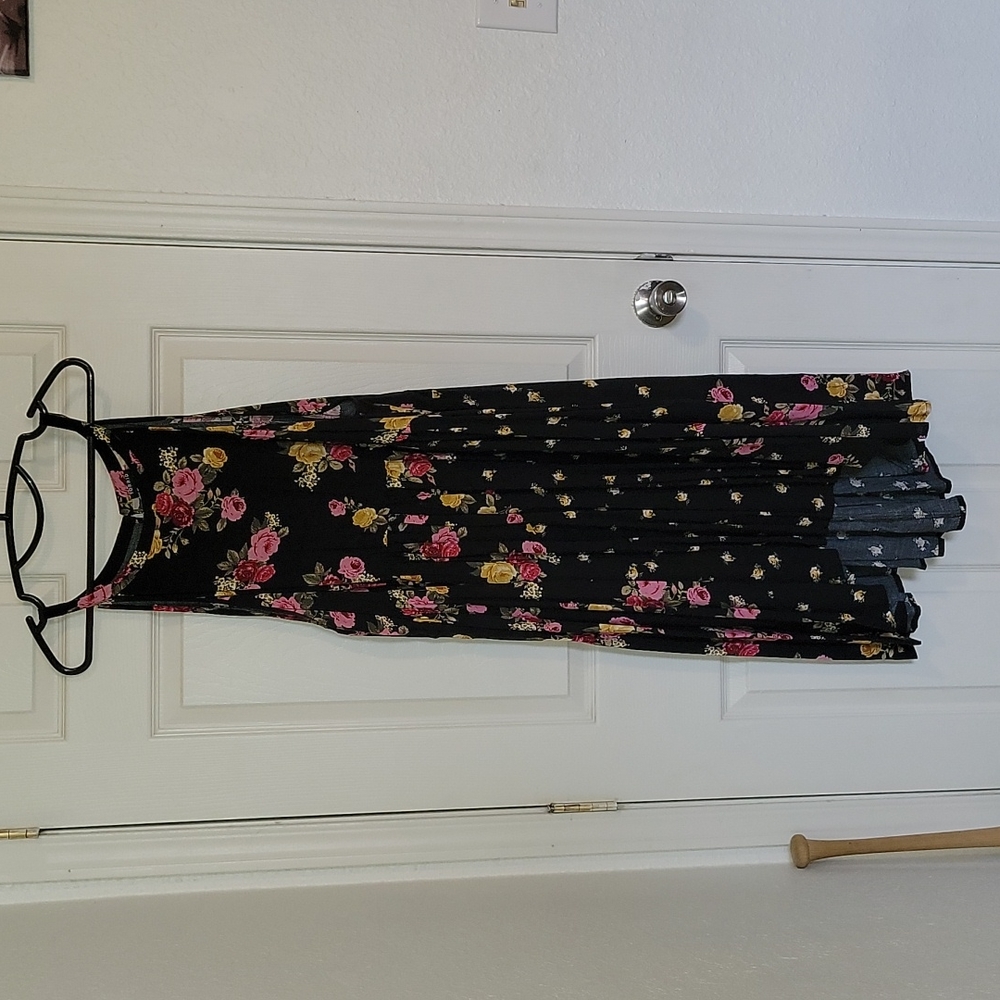 Torrid Floral High Neck Hi-Low Dress